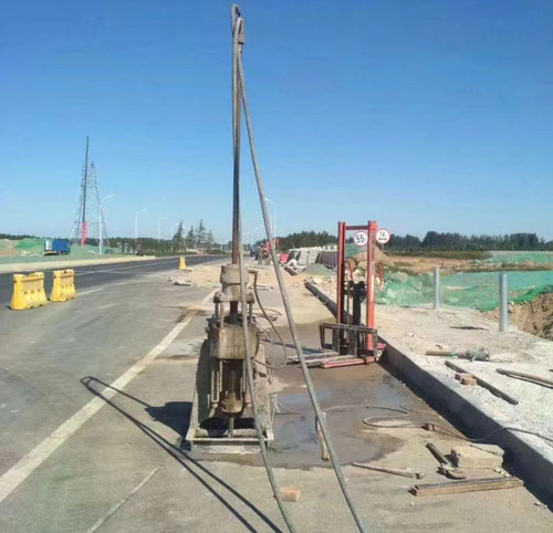 华宁公路高聚物注浆加固